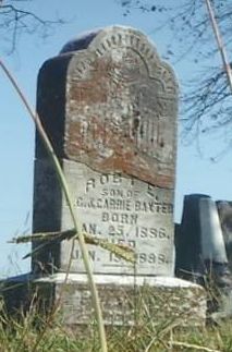 Robt E Baxter gravestone