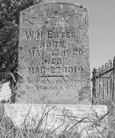 W. H. Estes gravestone