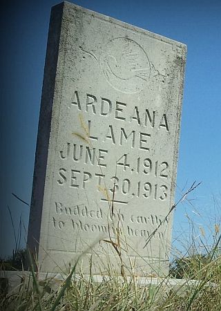 Ardeana Lame gravestone