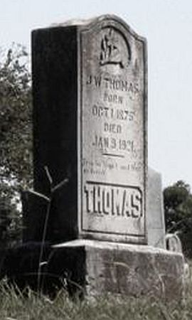 J W Thomas gravestone