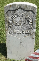 Stephen T. Johns gravestone