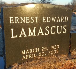 Ernest Edward's gravestone