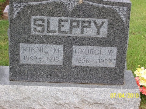 George W Minnie M Sleppy