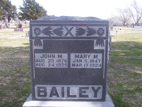 John M Mary M Bailey