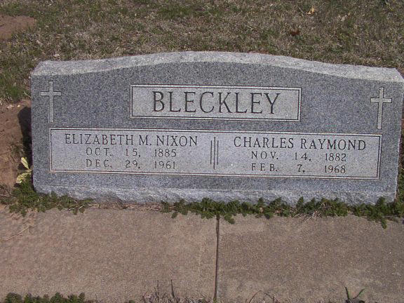 Charles Raymond Elizabeth Margaret Nixon Bleckley