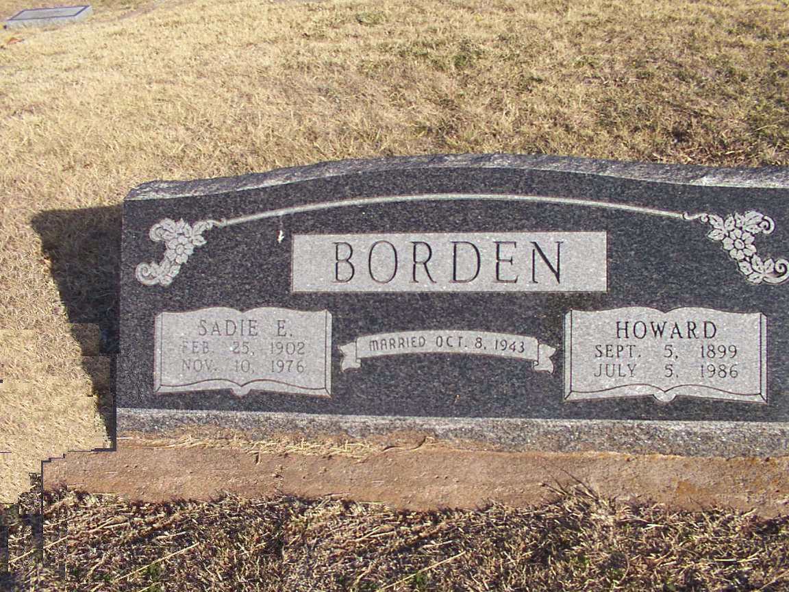 Howard Sadie Elizabeth Burns Borden