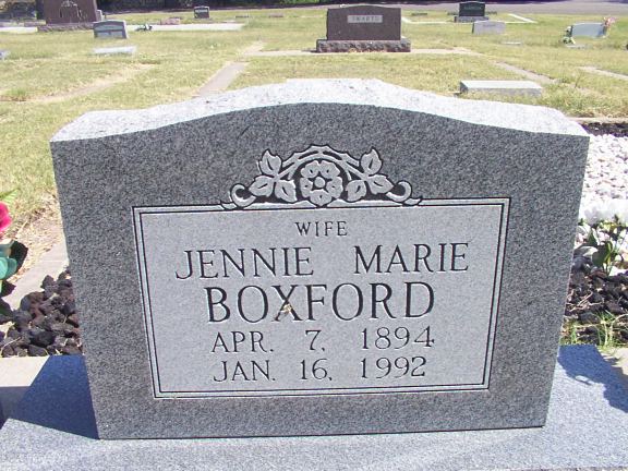 Jennie Marie Matthews Boxford