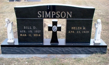 Bill  and Helen's gravestone