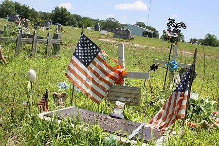 Robert Sanders military grave marker