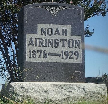 Noah Airington gravestone