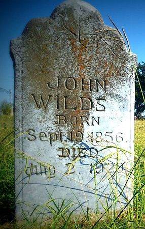 John Wilds gravestone