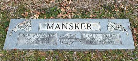Joe Everett and Lola Bruce Mansker