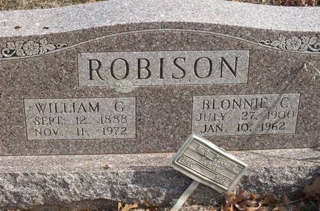 William G. and Blonnie C. Robison