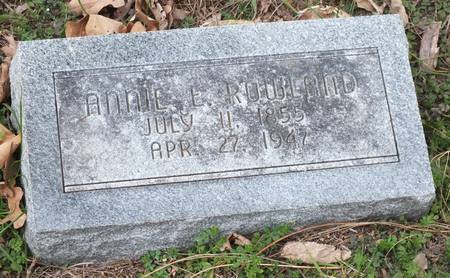Annie E. Rowland