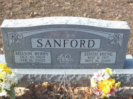 Melvin Berry and Edith Irene Sanford
