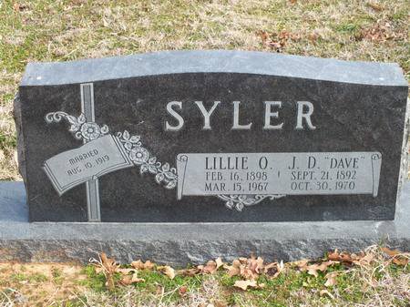 Lillie O. and J. D. "Dave"Syler