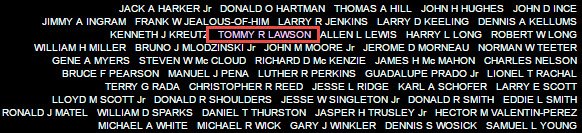 name on the wall