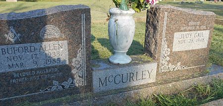 Buford Allen McCurley's gravestone