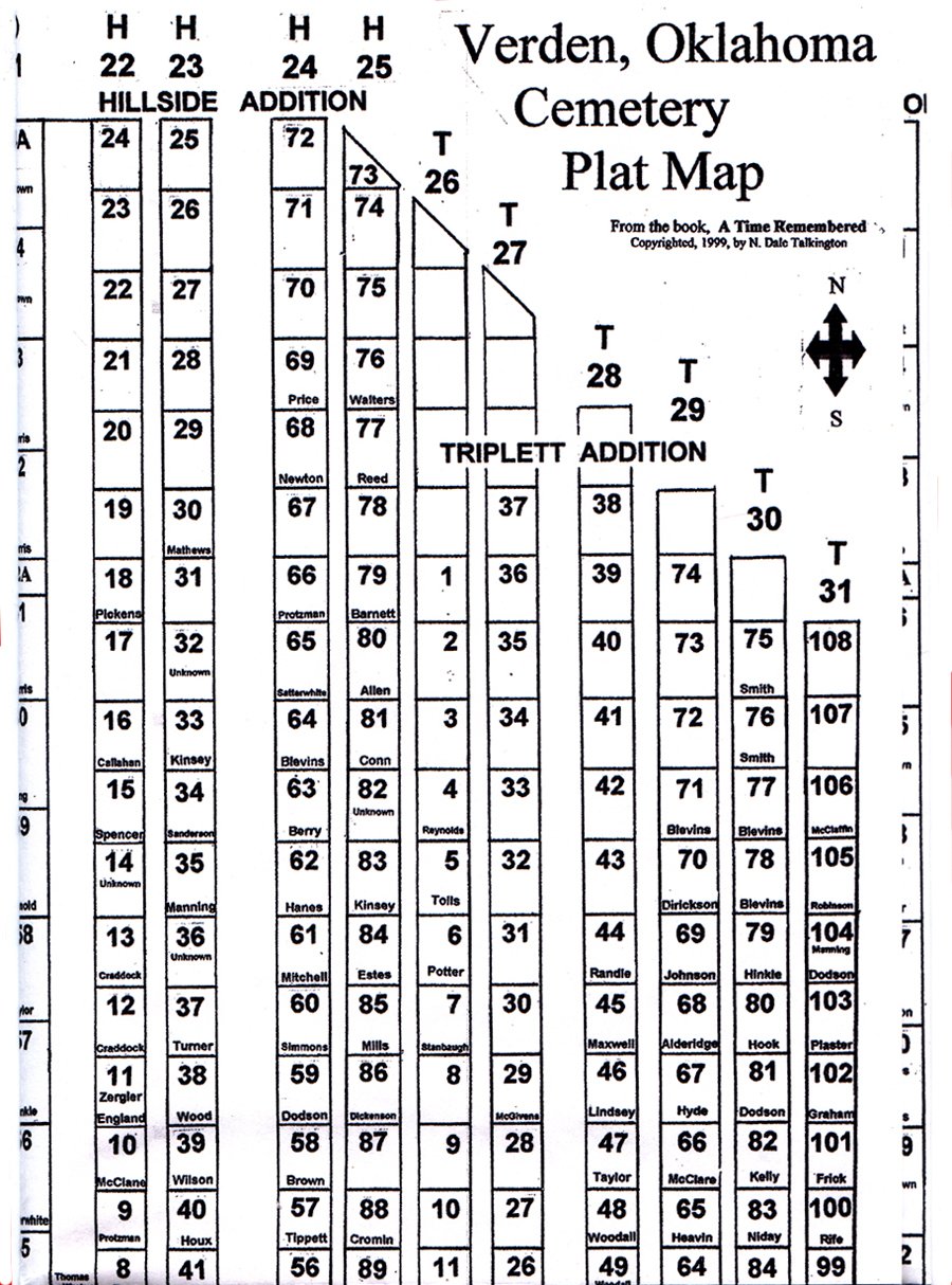 Verden Cemetery, Grady County, Oklahoma