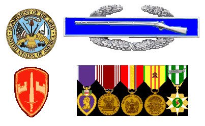 Ronald's medals and insignia