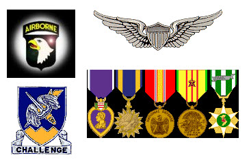 Johnnie's medals and insignia
