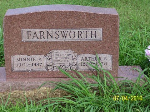 Arthur Nelson Minnie Aquilla Frickel Farnsworth