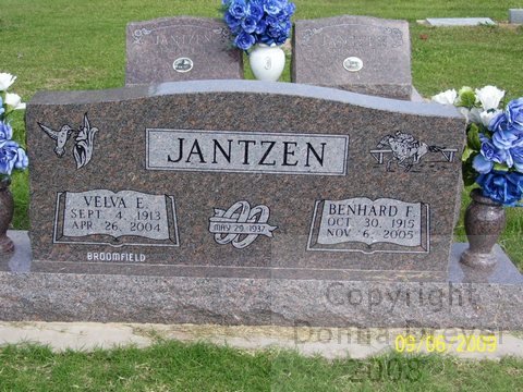 Benhard F Velva E Jantzen