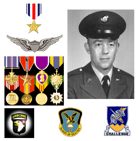 Donald's photo & medals and insignia