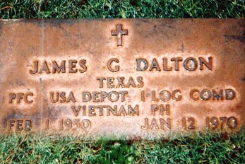 James Gilbert Dalton military marker