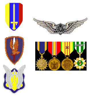 Jorge's medals and insignia