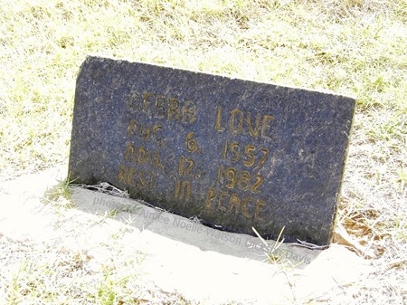 Debra Love, Grandfield Memorial Cemetery, Tillman County, OK