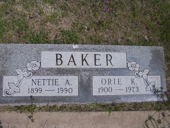 Orie K Nettie Angela Abbott Baker