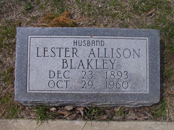 Lester Allen Gladys Zella Blakley