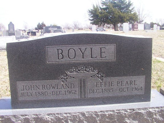 John Rowland Effie Pearl Green Boyle