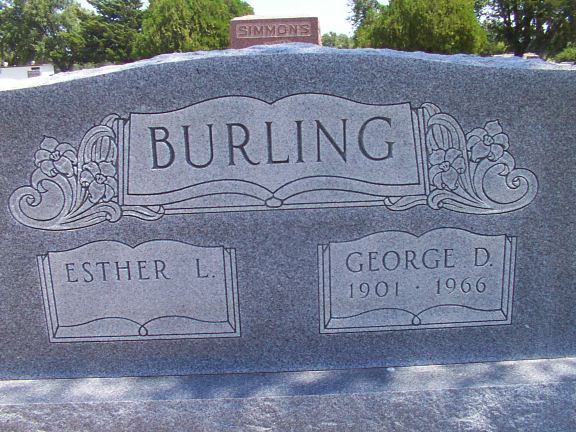 George Dewey Esther L Irons Burling