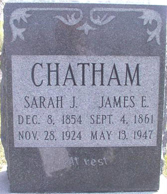 James E Sarah J Chatham